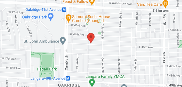 map of 283 W 45TH AVENUE
